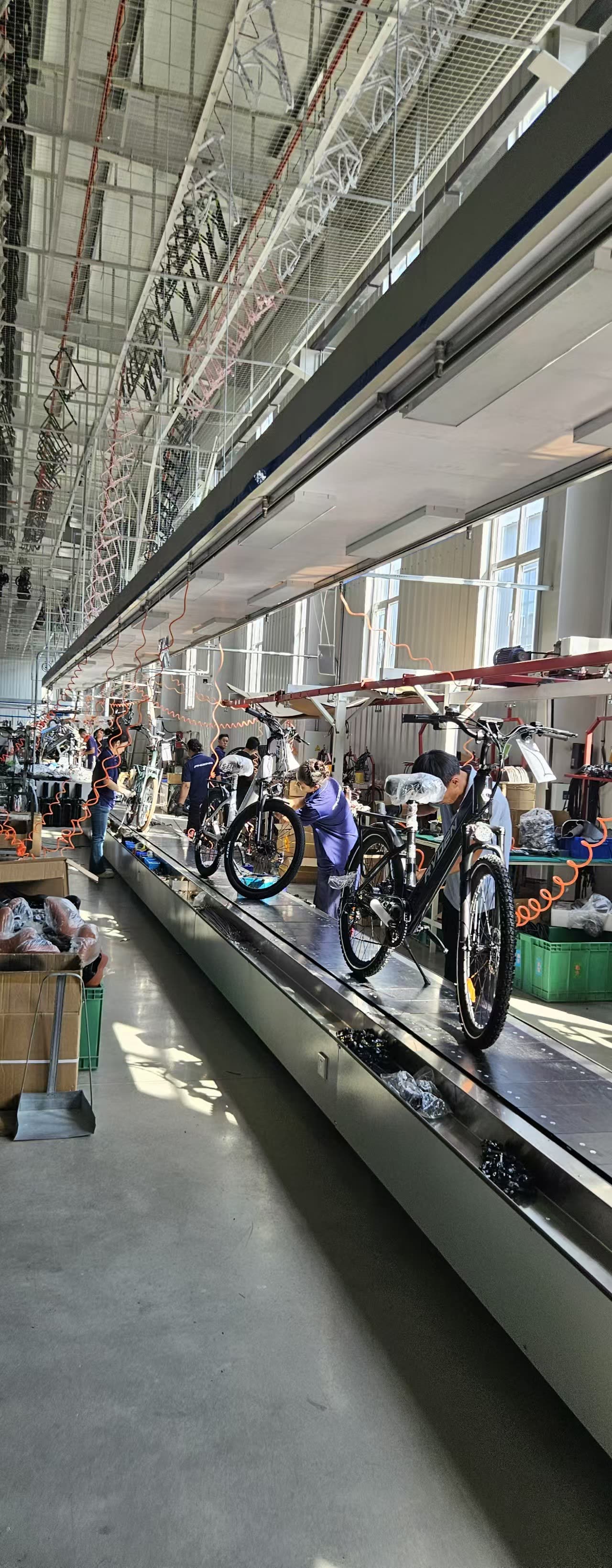 Assembly line at our production base